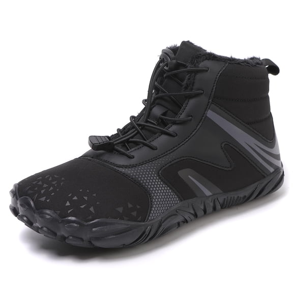 Hike Winter Barefoot Shoes Women Men, Slip-On Walking Sneakers Footwear, Wide Toe Box Boots, Flat Heel, EVA Sole