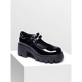 thumbnail image 5 of Mary Jane Shoes - Low Heel Chunky Round Toe Chic Y2K Double Strap Padded Collar, 5 of 7