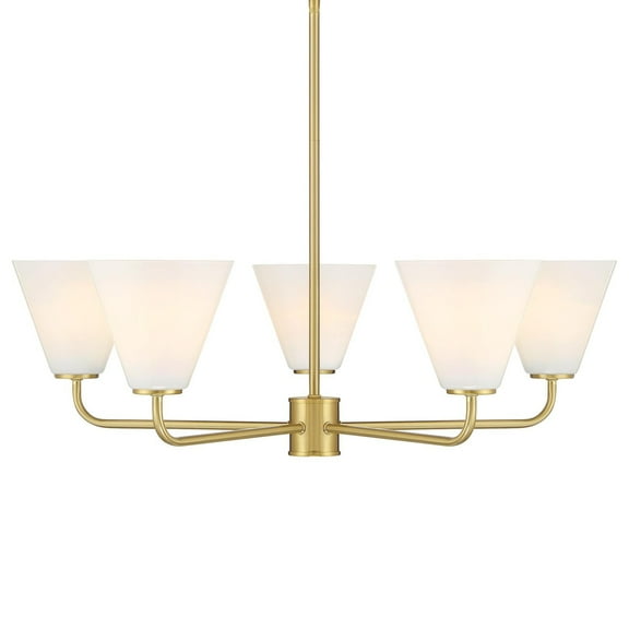 Savoy House 1-4015-5 Blair 5 Light 30" Wide Chandelier - Brass
