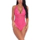 thumbnail image 3 of Sexy Jumpsuit Soft Cosplay Body Mono de tela de pantalla de encaje para mujeres adultas, rosa roja, S Guardurnaity XX000036-06, 3 of 7