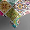 thumbnail image 4 of Rectangle Table Cloth, Waterproof Heavy Duty Vinyl Tablecloths, Wipeable Washable Table Cover Floral Rustic Seasonal Table Cover for Party Picnic Dinner Decor (Boho, 60" X 102"), 4 of 7