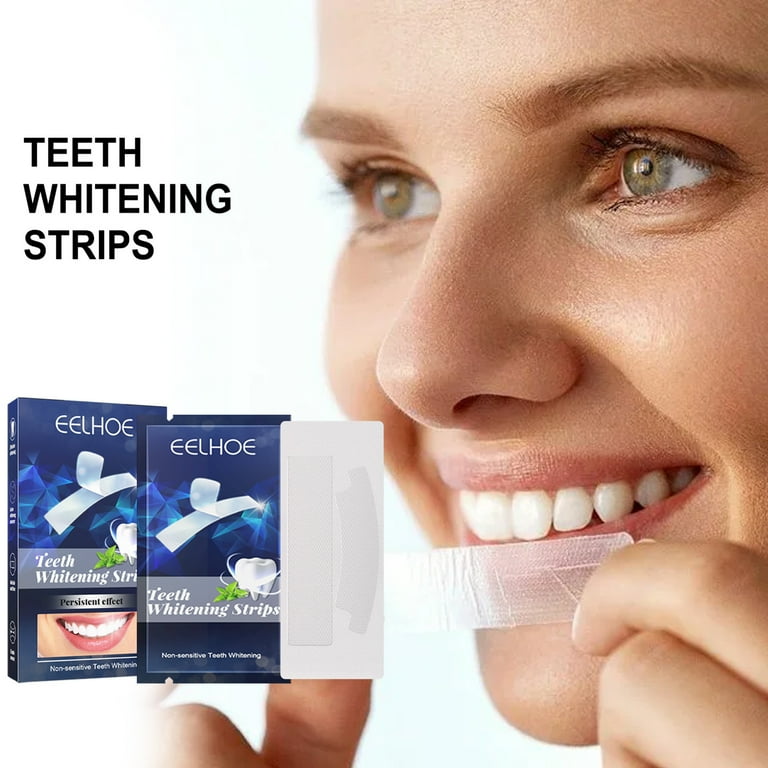 HES 7Pcs Tooth Whitening Strip Ultra thin Natural Mini Teeth Care Whitening Strips for Home