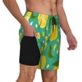 thumbnail image 2 of Gukieu fruits Print Men's Double Layer Sports Swim Trunks, Quick Dry Adjustable Waist Swim Shorts Swimwear-XX-Large, 2 of 6