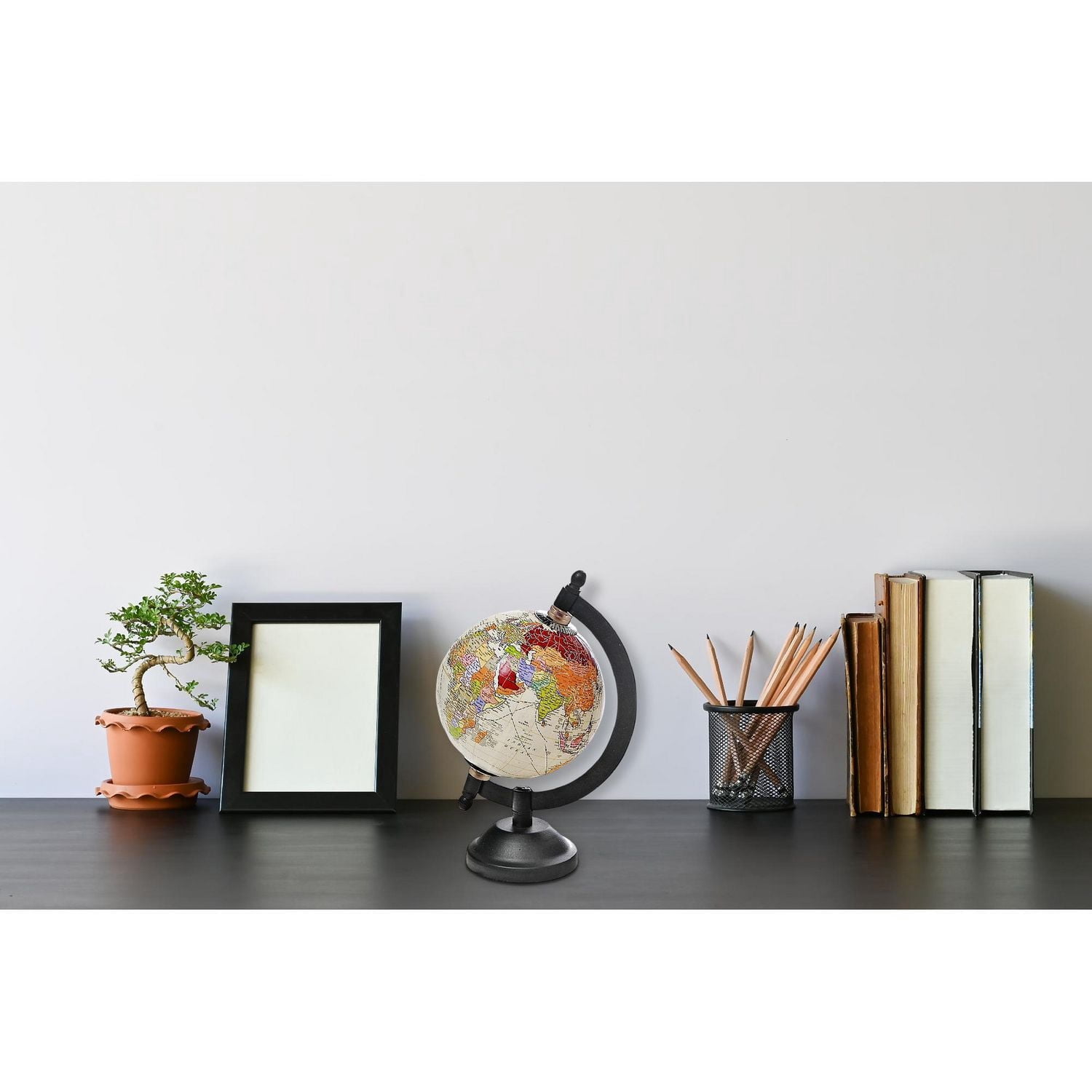 4" Decorative Ivory Globe With Stand