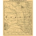 thumbnail image 3 of Rand McNally 20x23 Black Modern Framed Museum Art Print Titled - North Dakota South Dakota -Rand McNally 1886, 3 of 5