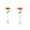 orange, variant on POLISE Spaces Vibrant Flower Metal Bird Feeder Garden Stake Weatherproof Decorative Feeding Station with 5 Prong Ground Stake for Outdoor Yard Lawn Or Patio Use