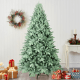 thumbnail image 5 of Makeatree 7ft Artificial Christmas Tree Blue Spruce Xmastree with 1845 PE/PVC Branches Metal Tree Stand for Home Office Easy Assembly,Unlit, 5 of 10