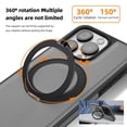thumbnail image 5 of ELEHOLD Case for iPhone 13 Pro,  Magnetic Leather Case with 360°Rotatable Ring Stand [Compatible with MagSafe] Phone Case,Grey, 5 of 6