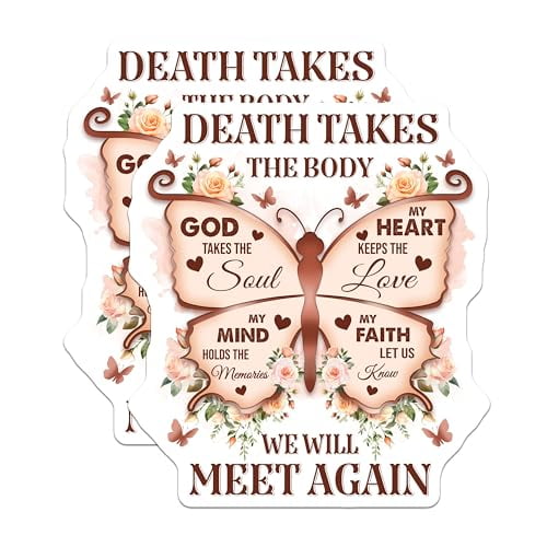 (2 Pack) Inspirational Butterfly Magnets - Motivational Home Decor - Spiritual Quote Magnets - 5" On Longest Side - for Cars, Fridges, Toolboxes - Made in USA - MAG6138