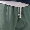 thumbnail image 6 of Men Loose Casual Cargo Pants Multi-Pocket Drawstring Work Pants Trousers Elastic Waist Belted Straight Leg Lightweight Stretchy Quick Dry Gym Hiking Streetwear Workwear | Zenithor,Army Green 4XL, 6 of 7