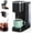 Black, variant on Single Serve Coffee Maker, Iced and Hot Coffee Machine for K Cup & Grounds, Compact Design, 40oz Removable Water Reservoir, 6 to 24 Oz Brew Sizes, Fits 7.3" Travel Mug, Black