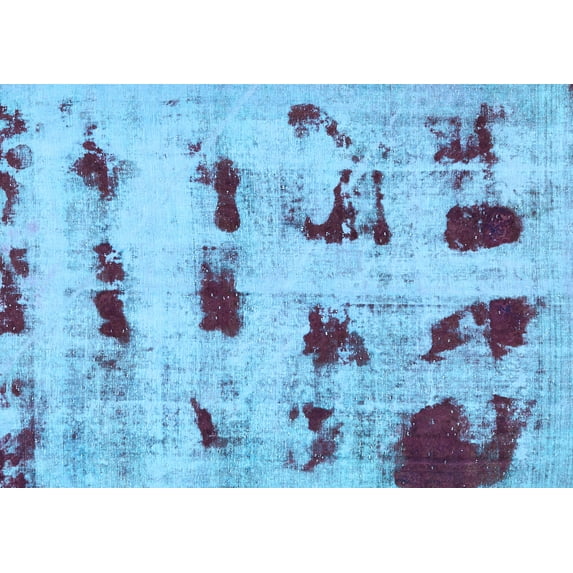 Ahgly Company Indoor Rectangle Persian Light Blue Bohemian Area Rugs, 7' x 10'