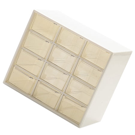 SOPOTUTU White Desk Organizer with Stable Drawer Storage for Office Bathroom and Home Use