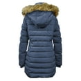 thumbnail image 3 of Fleece Lined Winter Puffer Coat for Women Warm Quilted Winter Jacket with Removable Faux Fur Hood, 3 of 3