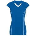 thumbnail image 3 of Augusta XL Ladies Blash Jersey Royal/White 1218, 3 of 5