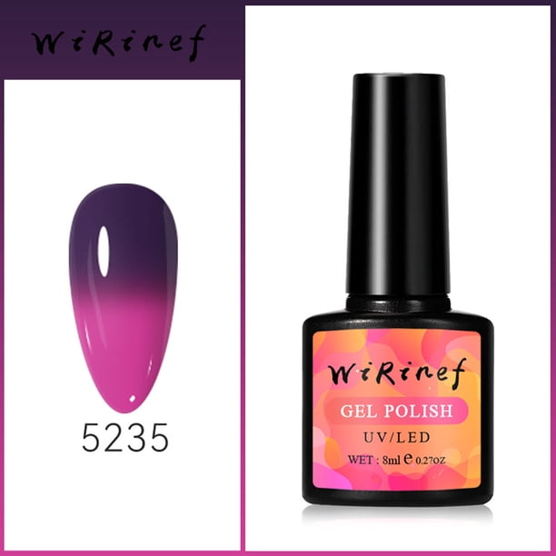 Esmalte de uñas en gel que cambia de color, esmalte de uñas en gel con cambio de temperatura, esmalte de uñas en gel para remojo, colección Sky, uñas con degradado, para decoración de uñas, bricolaje,