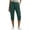 Green, variant on Busydd Capri Pants for Women with Pockets Solid Color Calf-Length Cargo Pants Outdoor Hiking Casual Button Zipper Women's Capri Pants M