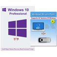 thumbnail image 1 of Windows 10 Professional 32/64 Bit with Key Install Repair Restore Recover USB Flash Drive & Drivers Pack. 2PK, 1 of 7