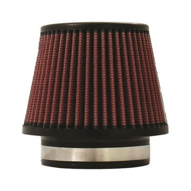 Injen High Performance Air Filter - 3.00 Black Filter 6 Base / 5 Tall / 4 Top - 45 Pleat
