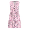 thumbnail image 5 of YueHuiYing Women's Casual Sundress with Pockets Summer Beach Dress Floral T-Shirts Dress V Neck Loose Tank Dresses, 5 of 7