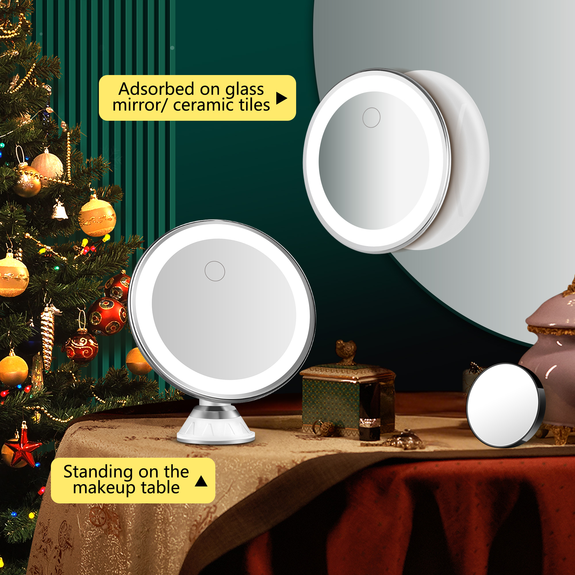 BBeauty Planet 20X+30X Magnifying Lighted Mirror Set photo 2