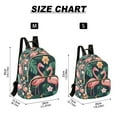 thumbnail image 2 of FORMRS Mini Backpack Purse for Women Travel Daypack Casual Shoulder Bag, Flamingo Leaves Pattern, 2 of 7