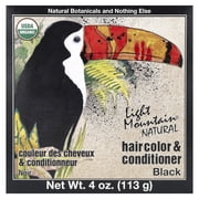 Light Mountain Natural Hair Color and Conditioner Black