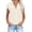 Yellow, variant on HONHUZH Button Down Shirts for Women 2024 Summer Fashion Lapel Button-up Short-sleeved Shirt 2XL
