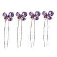 thumbnail image 5 of FONDOTIN 4-Pack U-Shaped Hair Sticks for Women with Rhinestone Decoration, Perfect for Weddings and Party Hairstyles, 5 of 7