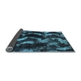 thumbnail image 2 of Ahgly Company Indoor Round Abstract Light Blue Modern Area Rugs, 8' Round, 2 of 4