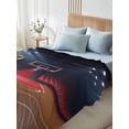 thumbnail image 4 of King Size Flat Sheet Only, Basketball Court Soft Brushed Microfiber Bed Sheets, Indoor Sports Field Scene Modern Hotel Quality Breathable Bedding Top Sheet, Easy Care, 105"x98", 4 of 9