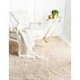 thumbnail image 3 of Marilyn Monroe Opulence Shag Collection Area Rug - Silver Screen (6' x 9' Rectangle Blonde), 3 of 7