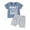 Colorful, variant on Bagilaanoe 2pcs Toddler Baby Boy Shorts Set Short Sleeve Letter Print T Shirt Tops + Shorts 6M 12M 18M 24M 3T Kids Casual Summer Clothes