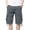 Dark Gray, variant on Zimjoy Men's Casual Twill Tactical Cargo Shorts Elastic Waist Drawstring Knee Length Multi Pockets Summer Work Shorts, Khaki 29