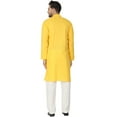 thumbnail image 2 of SKAVIJ Ensemble Kurta Pyjama Homme Coton Manches Longues Soirée Yoga Robe Gold L, 2 of 6