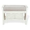 thumbnail image 3 of Alexa Living Armchair w/Ottoman White Color, Natural Rattan Wicker Handmade Design, 3 of 8