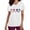 06White, variant on 4th Of July Shirts T Shirts Usa Patriotic Tops Women's Short Sleeved V-neck Top with Independent Day Print Pocket Protective Clothing Short Sleeved V-neck Top White M