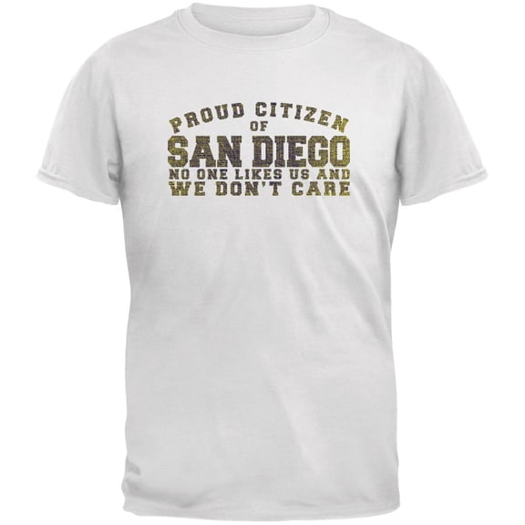 Proud No One Likes San Diego White Youth T-Shirt - Youth Medium