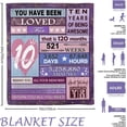 thumbnail image 4 of LHSHID Sweet 16 Gifts for Girls 16th Birthday Gifts for Girls Throw Blanket Birthday Gifts for 16 Year Old Girl 16th Birthday Gift Ideas Sweet 16 Birthday Decorations for Girl Teen 50x60in, 4 of 6