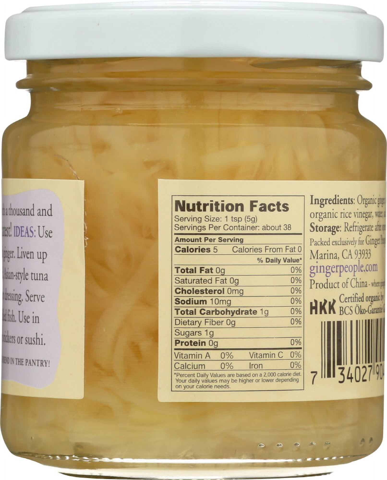 The Ginger People Organic Ginger Grated, 6.7 Oz