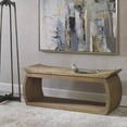 thumbnail image 5 of Uttermost Connor Contemporary Reclaimed Elm Wood Bench in Woodtone Brown, 5 of 7
