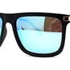 Matte Black Blue Mirror