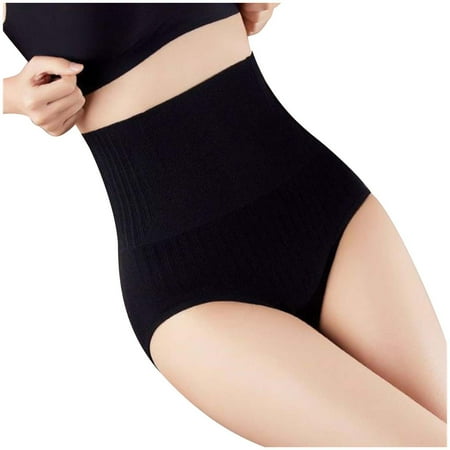 Tao Tao High Waisted Shapewear for Women Tummy Control Panty Underwear Seamless Comfort Slimming Briefs Black 2XL