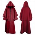 thumbnail image 1 of Halloween hooded robe monk robe cloak long sleeve wizard wizard death cloak, 1 of 2