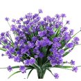 thumbnail image 3 of Coofit Artificial Flower Plastic Lifelike 6PCS Decorative Faux Shrub Plant Fake Flower, 3 of 4
