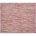 SAFAVIEH Rag Elena Striped Cotton Runner Rug, Red/Multi, 2'3" x 8
