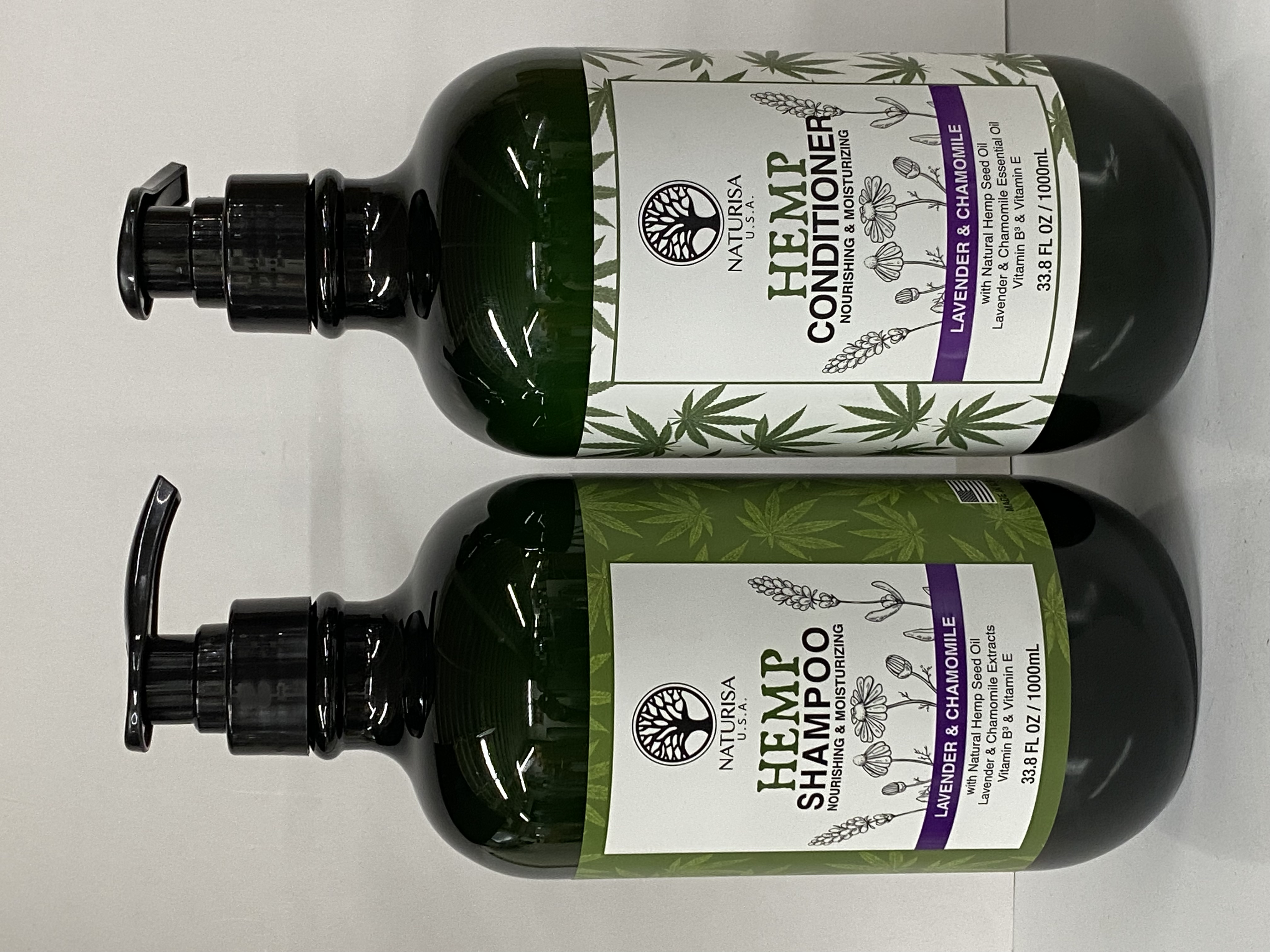 Hemp shampoo & Conditioner 33.8 oz set Nourishing & Moisturizing with