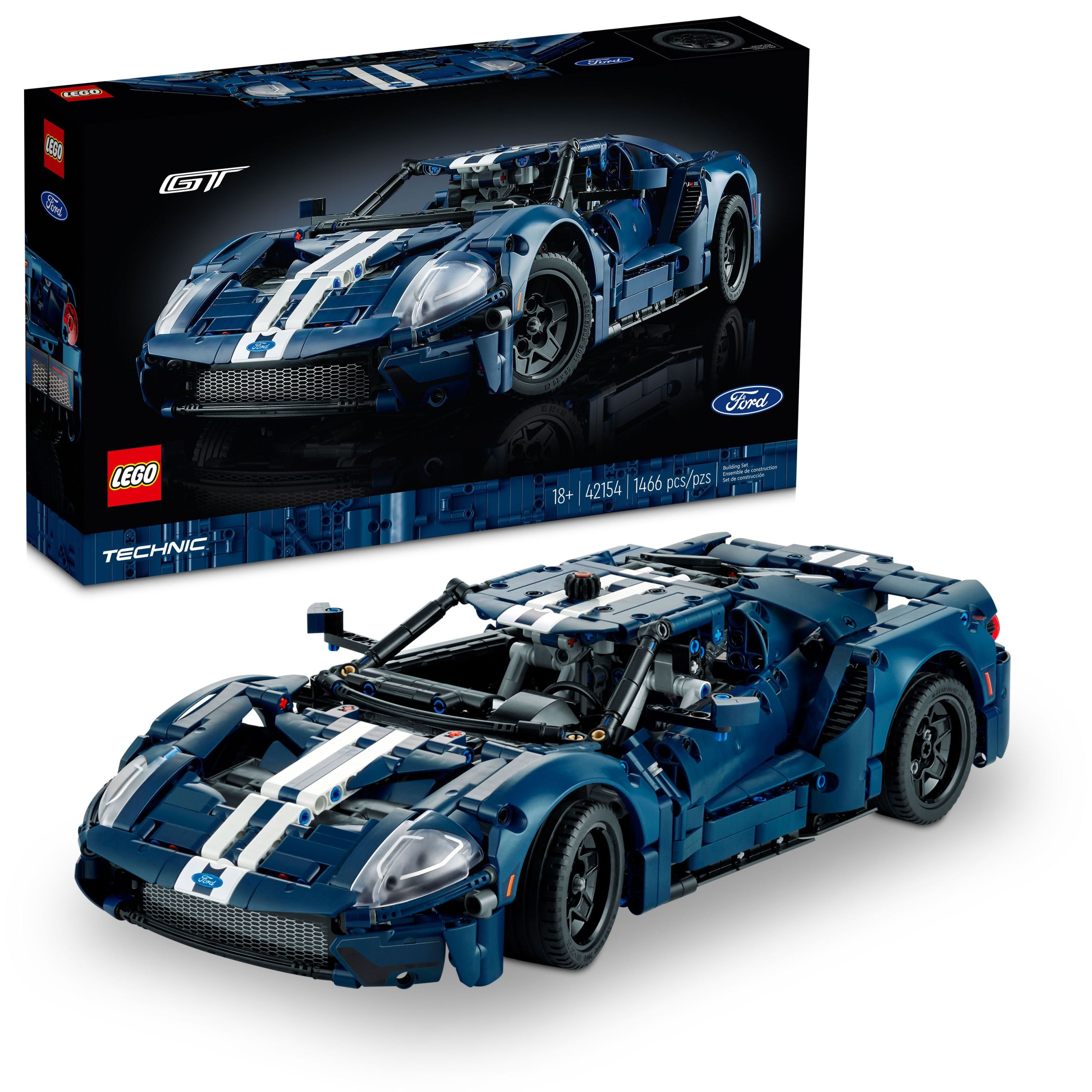Technic 2022 Ford GT 42154 Car Model Kit for Adults to Build, 1:12 Scale Supercar, Collectible Set, Great Gift Idea - Walmart.com