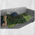 thumbnail image 6 of Hobbits Soft Flannel Fleece Throw Blanket, Fantasy Hobbit Land House in Overhill Woods Movie Scene New Zealand, Cozy Plush for Indoor and Outdoor Use, 50" x 70", Green Brown Blue, by Ambesonne, 6 of 6