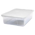 thumbnail image 2 of Homz Contenant de Rangement en Plastique Transparent à Verrouillage par Pression de 28 Qt avec Couvercle Sécurisé, Lot de 2, 2 of 9